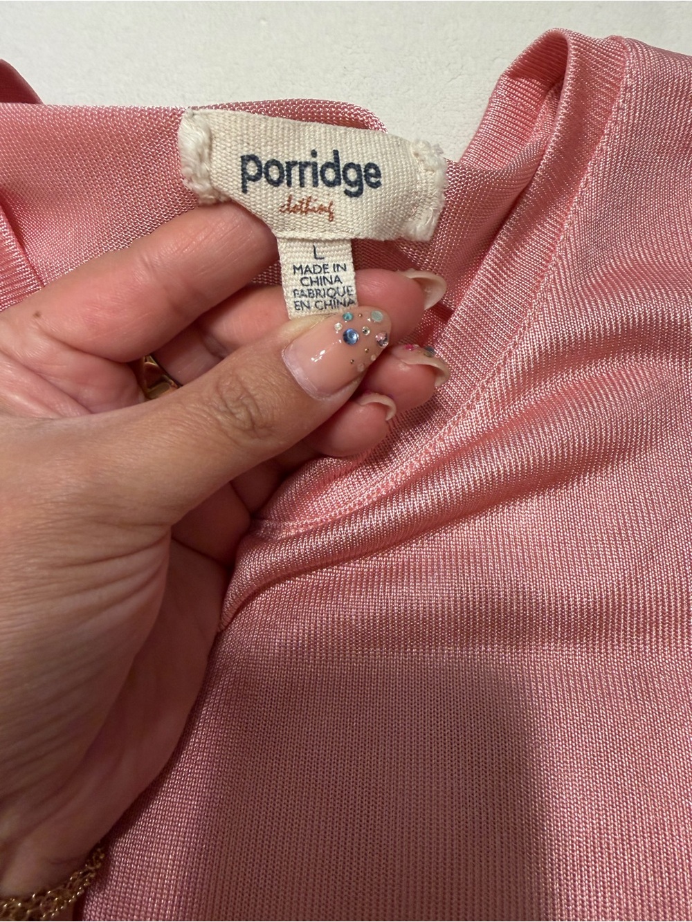 Anthropologie Porridge Shine Glam Tee, L - Picture 2 of 5